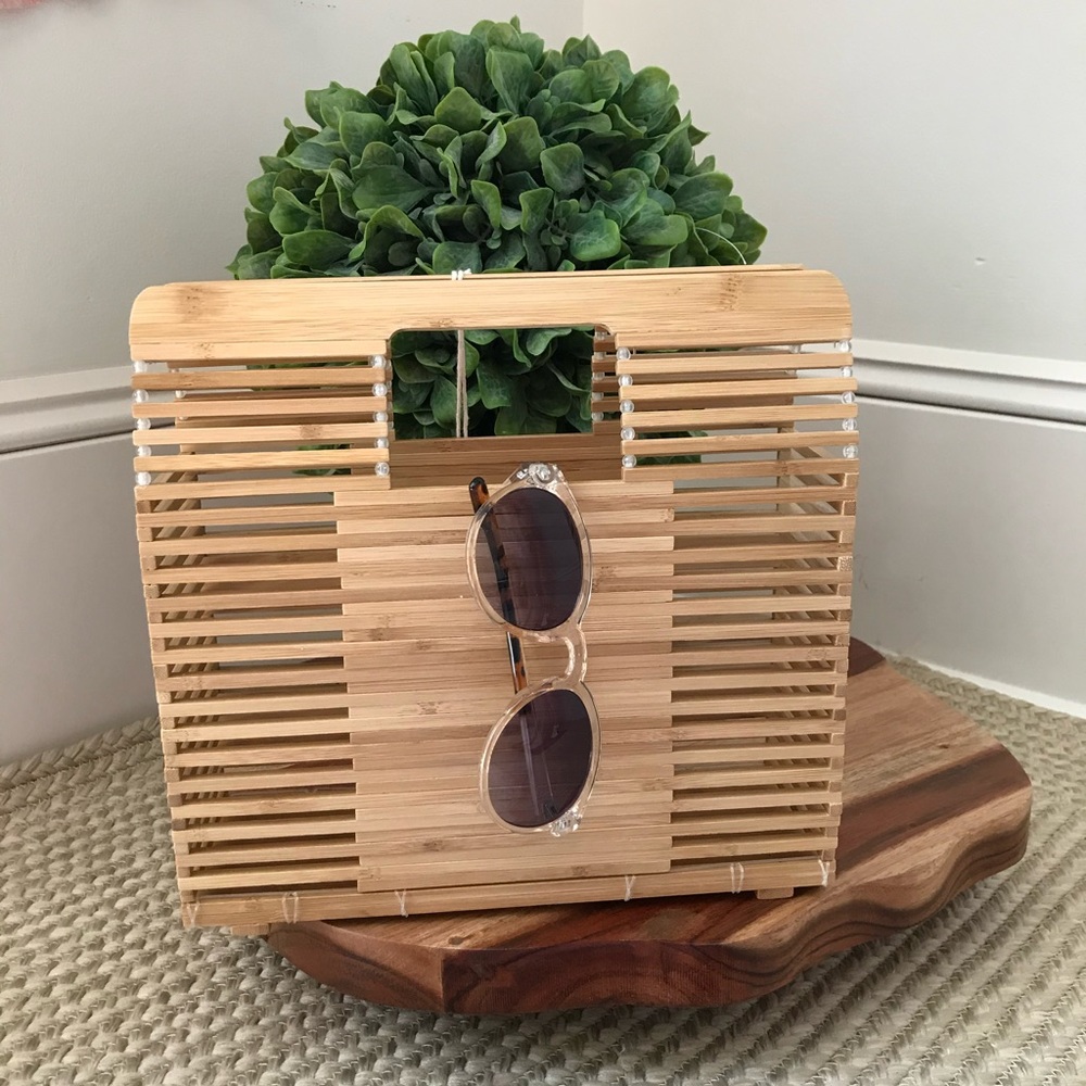 C&C California Wooden Hand Bag